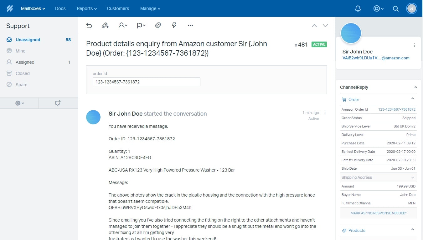 Link Amazon With Zendesk Freshdesk Help Scout Gorgias Or Re Amaze