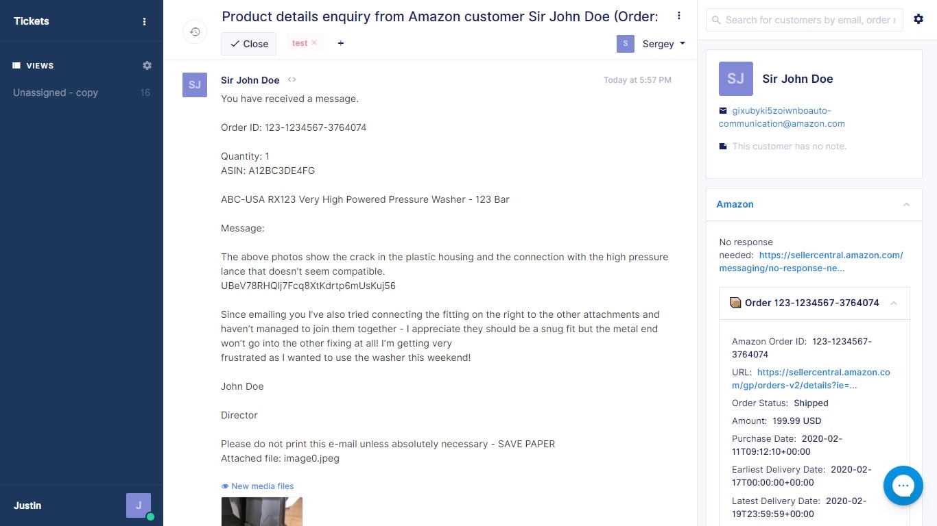 Link Amazon With Zendesk Freshdesk Help Scout Gorgias Or Re Amaze