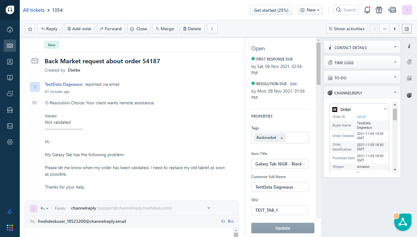 Back Market–Freshdesk Integration with ChannelReply