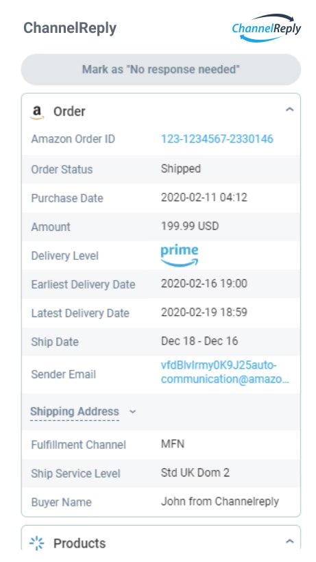 The ChannelReply Zendesk App for Amazon